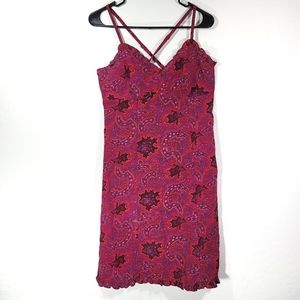 Express world brand vintage pink paisley dress 5